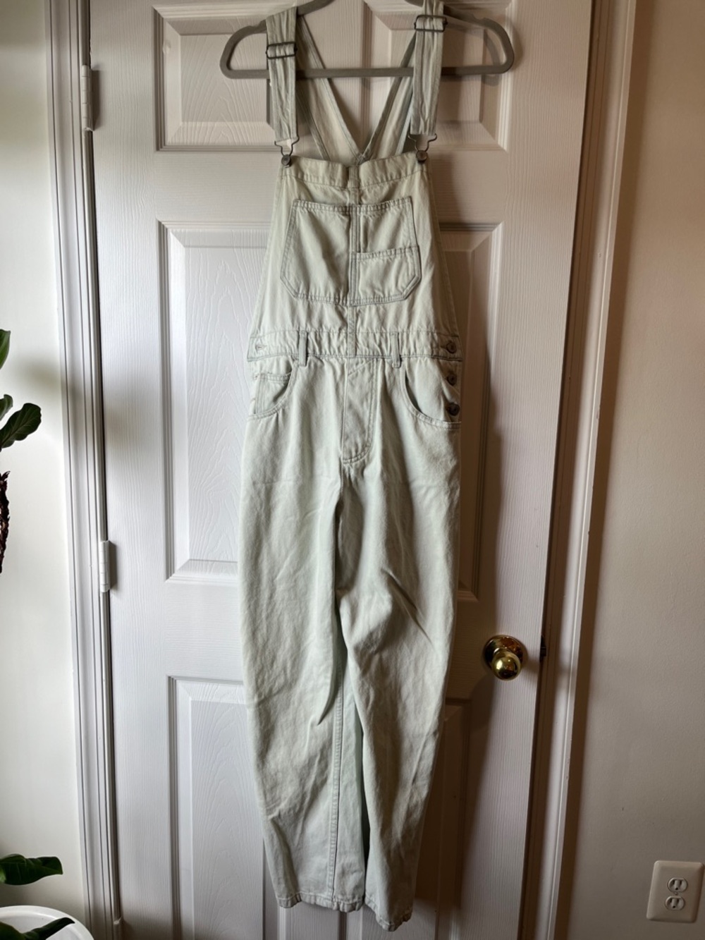 We The Free Light blue Denim Overalls